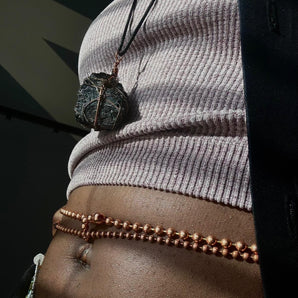 Copper Belly Chain - Ball 2 - 23-49"