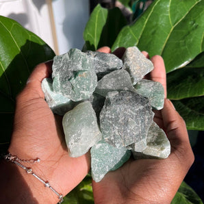 Raw Green Aventurine Abundance Stone 2”